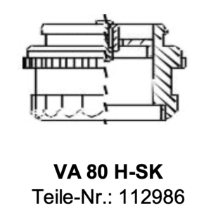 Ventiladapter VA80H-SK