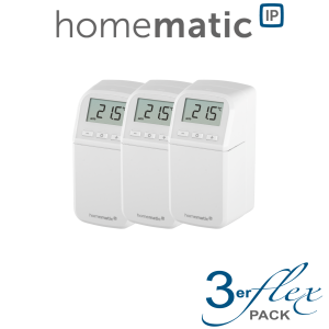 3er Set Homematic IP Heizkrperthermostat kompakt plus - HmIP-eTRV-CL