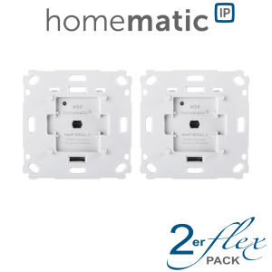 2er Set - Homematic IP Rollladenaktor fr Markenschalter HmIP-BROLL-2