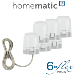 6er Set - Homematic IP Stellantrieb - motorisch - HmIP-VDMOT