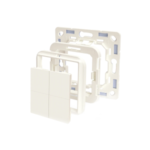 Shelly BLU Wall Switch 4 + Adapter - Busch-Jaeger