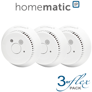 3er SET Homematic IP Rauchwarnmelder mit Q-Label HmIP-SWSD-2