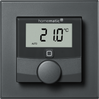 Homematic IP Wandthermostat mit Luftfeuchtigkeitssensor, anthrazit - HmIP-WTH-A - 159820A0