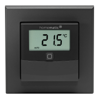 Homematic IP Temperatur- und Luftfeuchtigkeitssensor mit Display innen, anthrazit