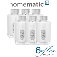 6er SET Homematic IP Smart Home Heizkrperthermostat pure, HmIP-eTRV-3