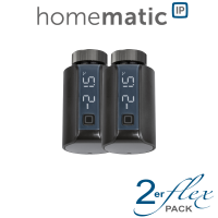 2er Set Homematic IP Smart Home Heizkrperthermostat Evo ,anthrazit-HmIP-eTRV-E-A