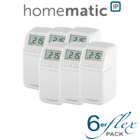 6er Set Homematic IP Heizkrperthermostat kompakt plus - HmIP-eTRV-CL