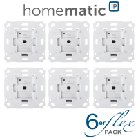 6er Set - Homematic IP Rollladenaktor fr Markenschalter HmIP-BROLL-2